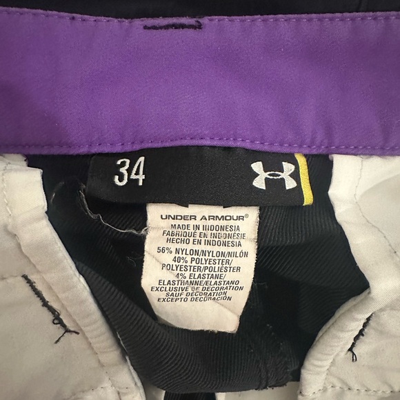 Under Armour men’s pinstriped golf shorts - Picture 4 of 4